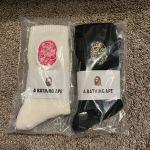 Men's Bape camo logo Sock bundle 2 pairs
